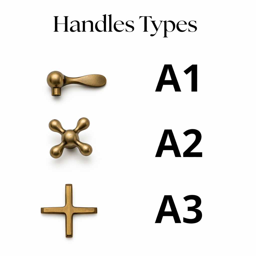 Solid Brass Bathroom Faucet - Oil Rubbed Three Holes Faucet