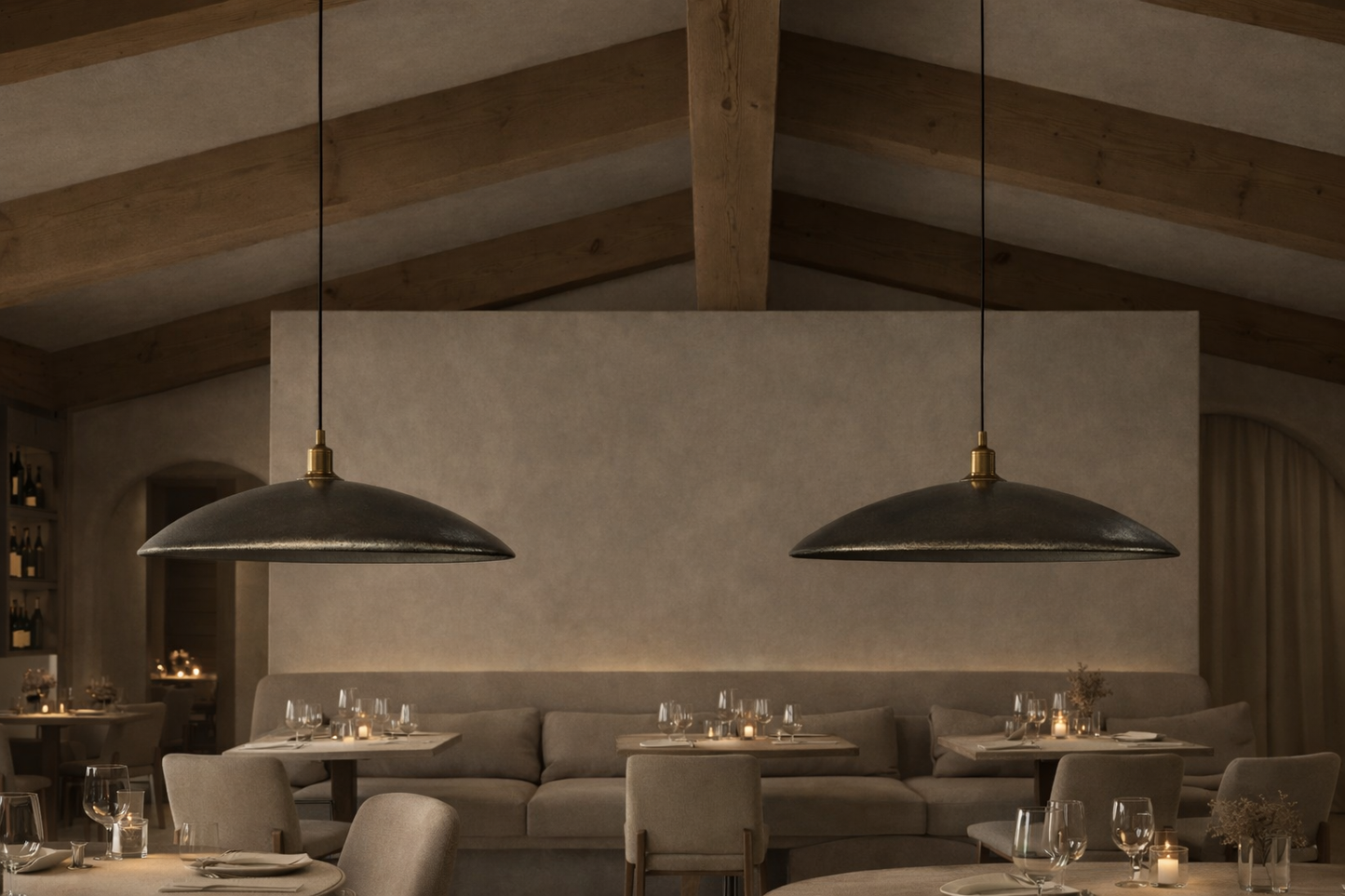 Bronze Dome Pendant Light – Hanging Ceiling Lamp