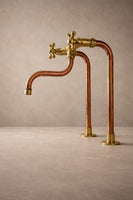 Kitchen Faucet – Handcrafted Solid Brass & Copper Antique Design