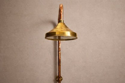 Solid Copper Outdoor Shower System– Handcrafted with Brass Accents
