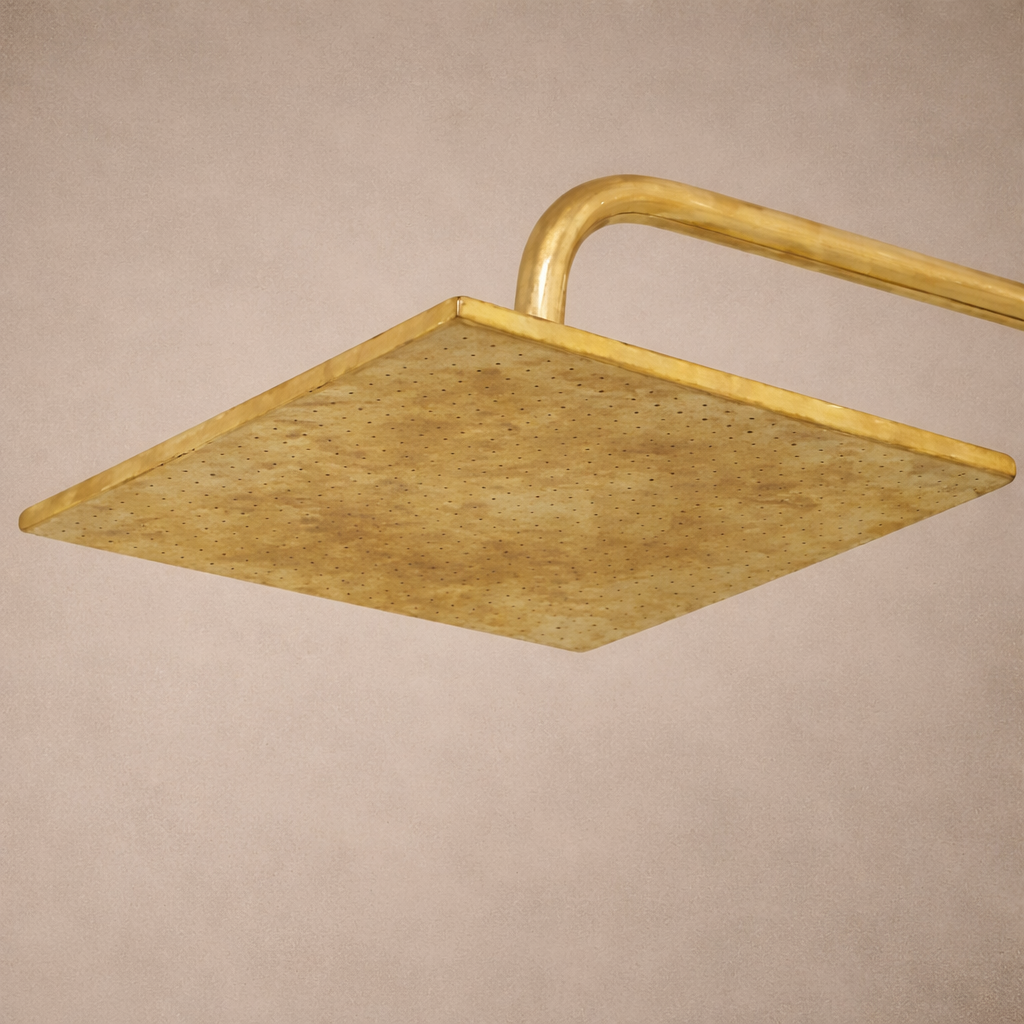 Unlacquered Solid Brass Shower System – Exposed Brass Shower Fixture