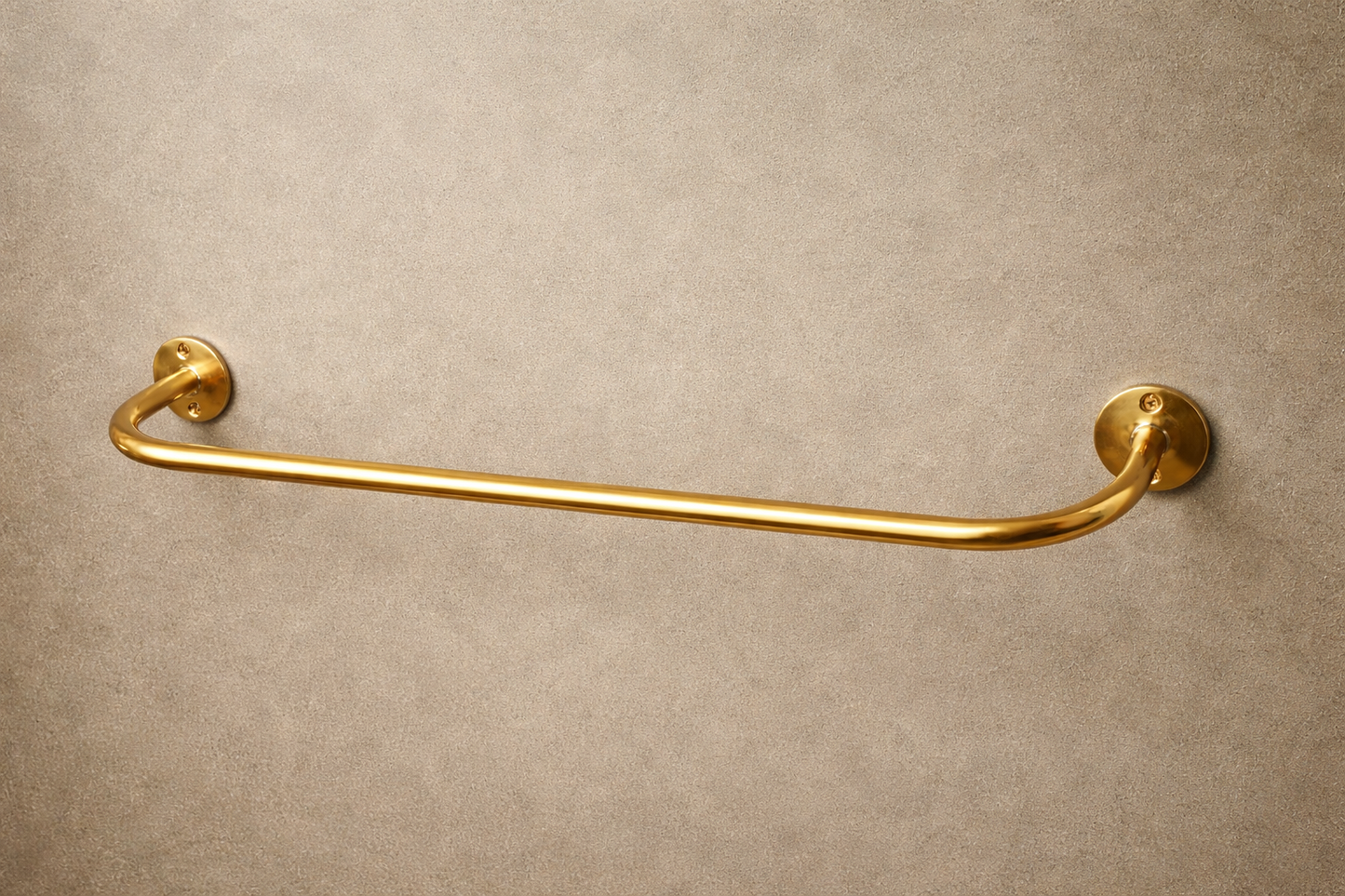 Unlacquered Solid Brass Curtain Rod 16mm – French Return Wall Mounted Heavy Duty Rod