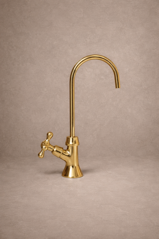 Unlacquered Brass Cold Water Faucet – Brass Single Hole Kitchen Water Dispenser