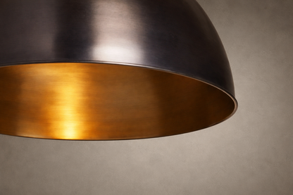 Antique Oxide Brass Dome Pendant Light