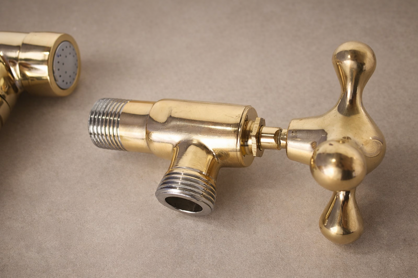 Solid Brass Kitchen Sink Sprayer with Hose – Handcrafted Brass Faucet Side Sprayer