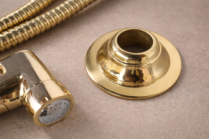 Solid Brass Kitchen Sink Sprayer with Hose – Handcrafted Brass Faucet Side Sprayer