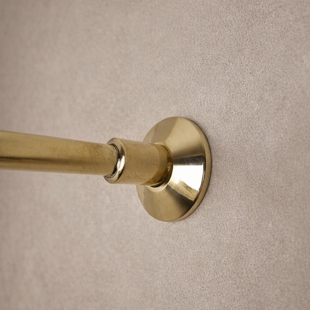 Unlacquered Brass Shower Set – Spa-Style Wall-Mount Design