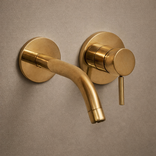Solid Brass Faucet - Vanity Bathroom wall mount Faucet