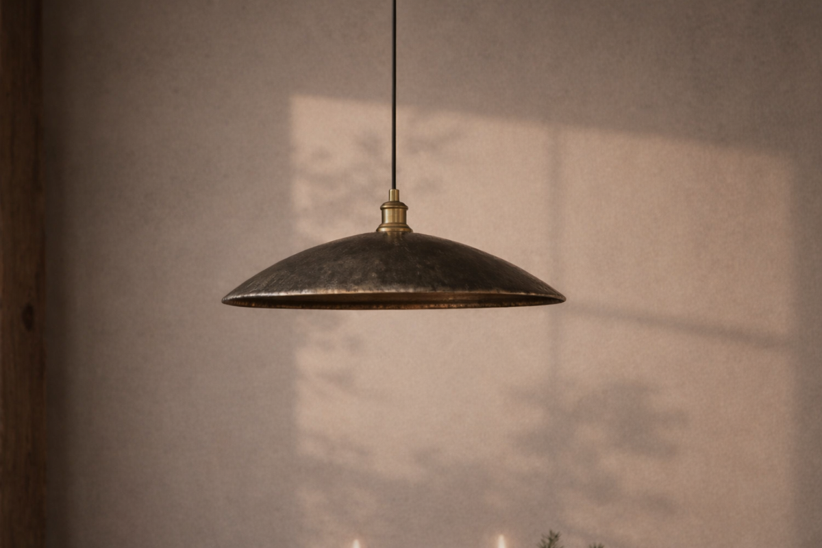 Bronze Dome Pendant Light – Hanging Ceiling Lamp