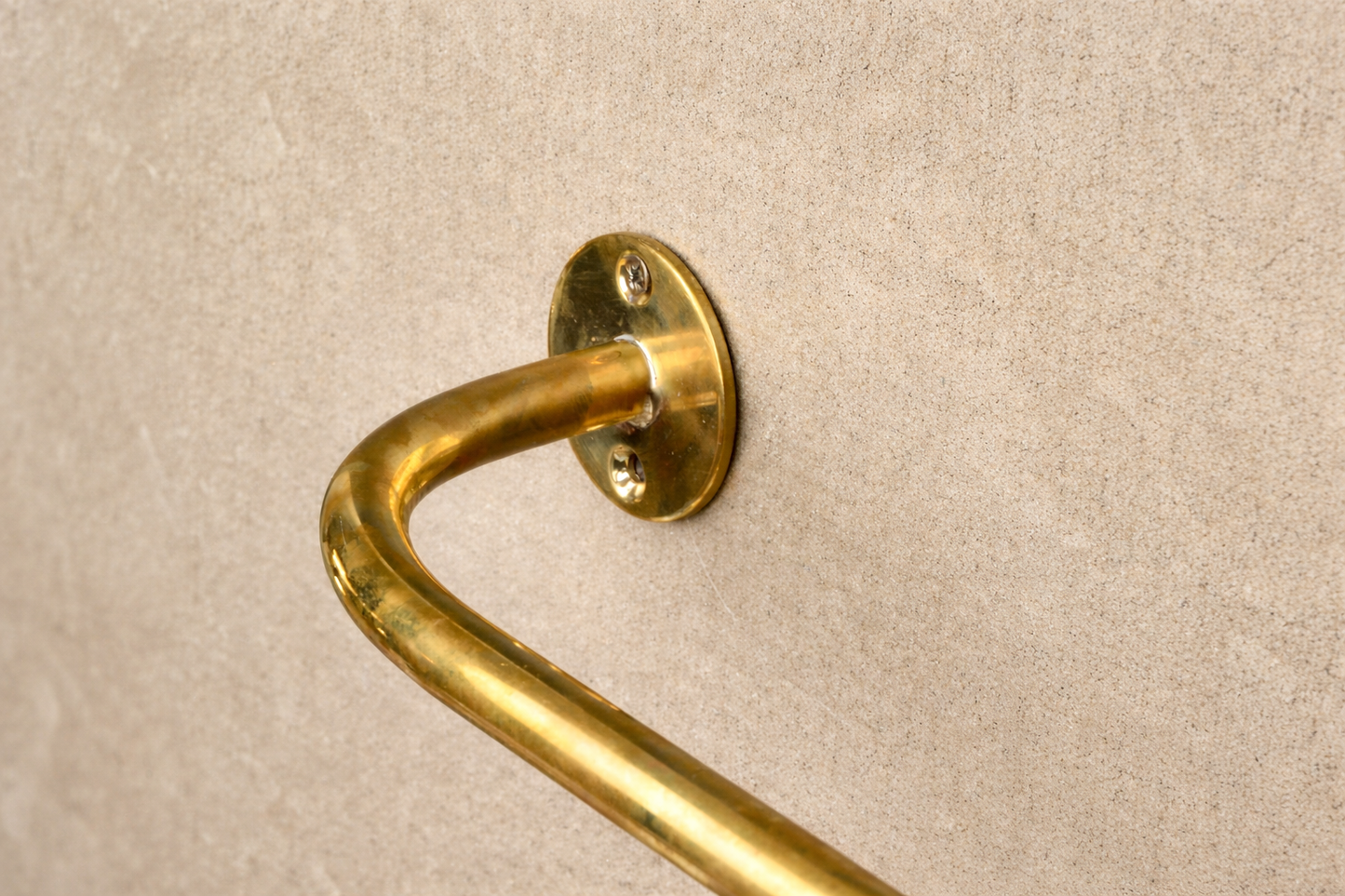 Unlacquered Solid Brass Curtain Rod 16mm – French Return Wall Mounted Heavy Duty Rod