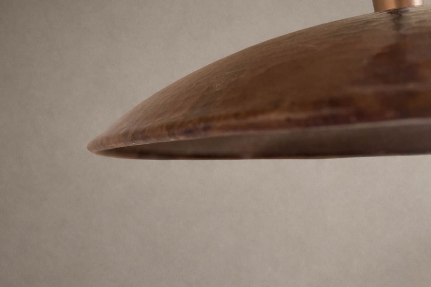 Solid Copper Dome Pendant Light – Rustic Modern Hanging Ceiling Light