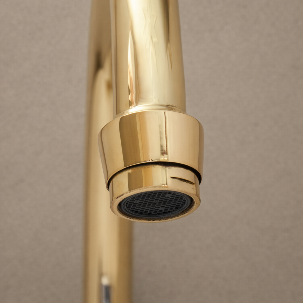 Bridge Kitchen Faucet – Handcrafted Unlacquered Solid Brass
