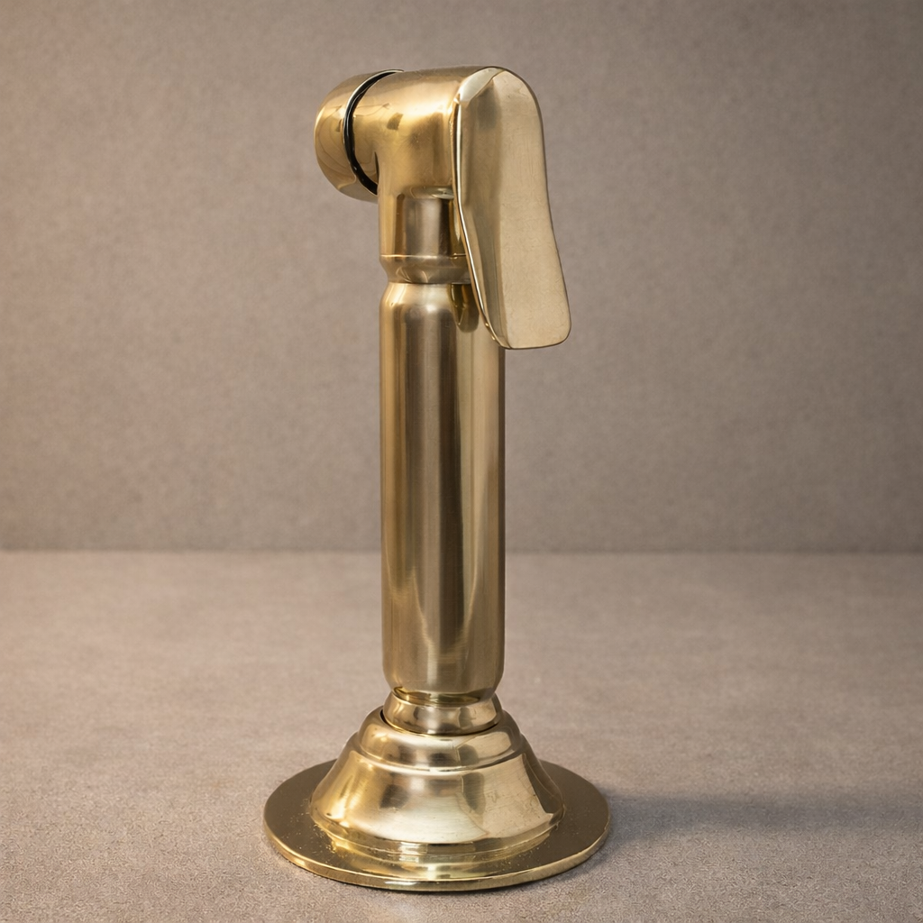 Solid Brass Kitchen Sink Sprayer with Hose – Handcrafted Brass Faucet Side Sprayer