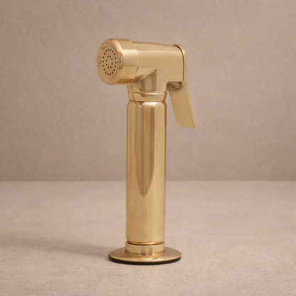 Bridge Kitchen Faucet – Handcrafted Unlacquered Solid Brass