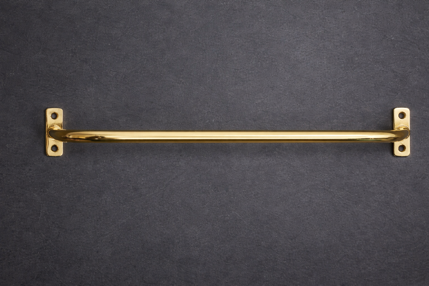 Brass Curtain Rod with French Return – 16mm Unlacquered Brass