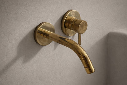 Solid Brass Faucet - Vanity Bathroom wall mount Faucet