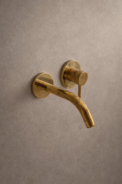 Solid Brass Faucet - Vanity Bathroom wall mount Faucet
