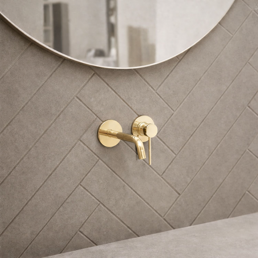 Solid Brass Faucet - Vanity Bathroom wall mount Faucet